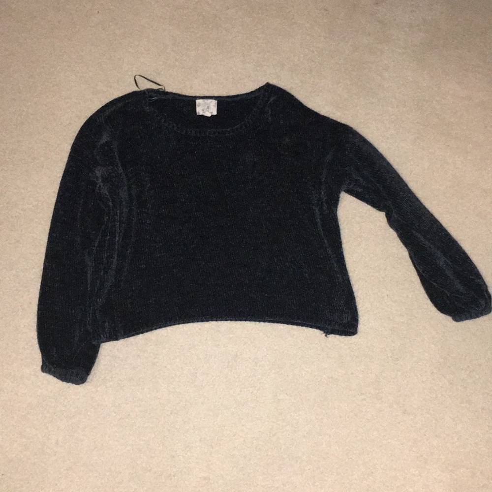 Fuzzy long sleeve shirt